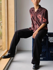 ペイズリー柄 アロハシャツ