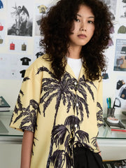 パームツリー ハンドペイント アロハシャツ