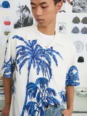 パームツリー ハンドペイント アロハシャツ