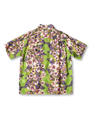フラワープリント テンセル半袖シャツ