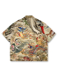 八仙過海プリントTENCEL®キューバシャツ