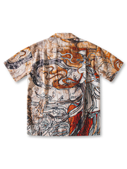 面燃大士ホーンボタン・アロハシャツ