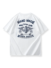 “CAMP HULEN”プリントとU.S. ARMYロゴが入った純綿ミリタリーTシャツ