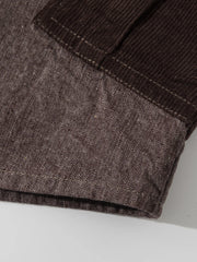 ヴィンテージパッチワークノーカラージャケット