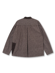 ヴィンテージパッチワークノーカラージャケット