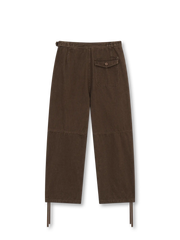 ワイドフィットドローストリングカーゴパンツ