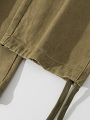 ワイドフィットドローストリングカーゴパンツ