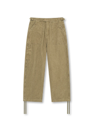 ワイドフィットドローストリングカーゴパンツ