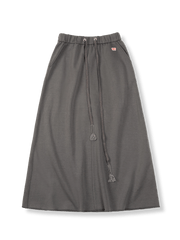 オリーブグリーン ドローストリング Aライン スカート