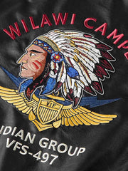 「INDIAN GROUP」アメカジ刺繍フライトジャケット