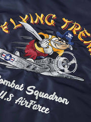 アメリカ空軍戦闘飛行隊 刺繍入り MA-1 ジャケット