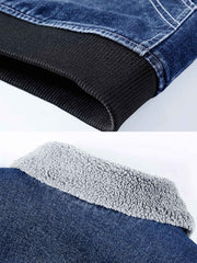 フリース襟 MA-1デニムジャケット