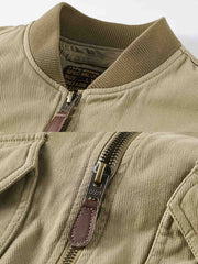 ベアソルジャー刺繍  MA-1改良コットンフライトジャケット