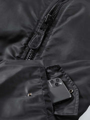 刺繍入り 厚手フライトジャケット