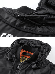 刺繍入り 厚手フライトジャケット