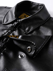 機能性 レザーフライトジャケット