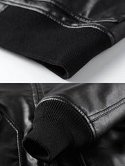 機能性 レザーフライトジャケット