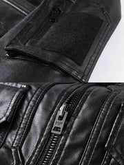 機能性 レザーフライトジャケット