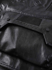 機能性 レザーフライトジャケット