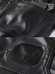 機能性 レザーフライトジャケット