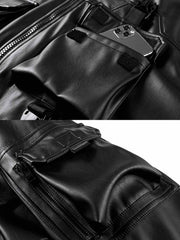 マルチポケット レザージャケット