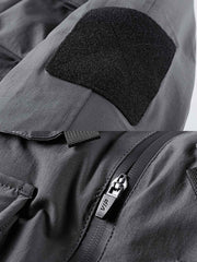 高機能 マルチポケット フード付き中綿ジャケット