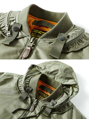 刺繍バッジ入り 厚手ジャケット