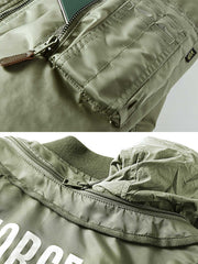 刺繍バッジ入り 厚手ジャケット