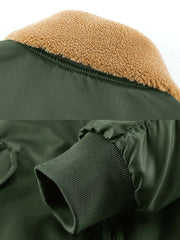 襟取外し可 厚手フライト中綿ジャケット