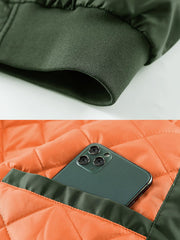 襟取外し可 厚手フライト中綿ジャケット