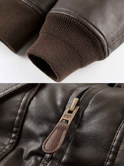 ターンダウンカラー レザージャケット