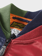 フェイクレイヤード フライトジャケット