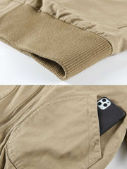 3色展開 刺繍バッジ入りフライトジャケット