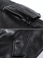 MA-1 中綿レザージャケット「uss william stanley」