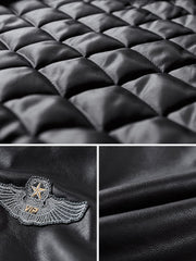 MA-1 中綿レザージャケット「uss william stanley」