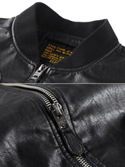 MA-1レザーフライトジャケット「biker」