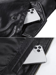 MA-1レザーフライトジャケット「biker」