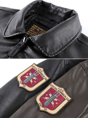 MA-1レザーフライトジャケット「biker」