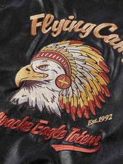 MA-1レザーフライトジャケット「Indian Apache Eagle・Warrior」