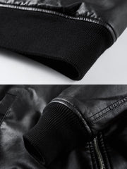 中綿MA-1レザーフライトジャケット