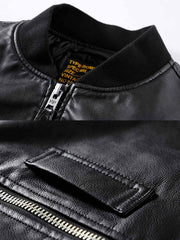 中綿MA-1レザーフライトジャケット