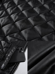 中綿MA-1レザーフライトジャケット