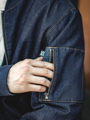 MA-1 デニム ベースボールジャケット