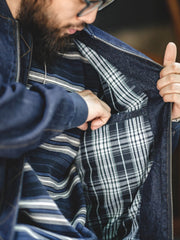 MA-1 デニム ベースボールジャケット