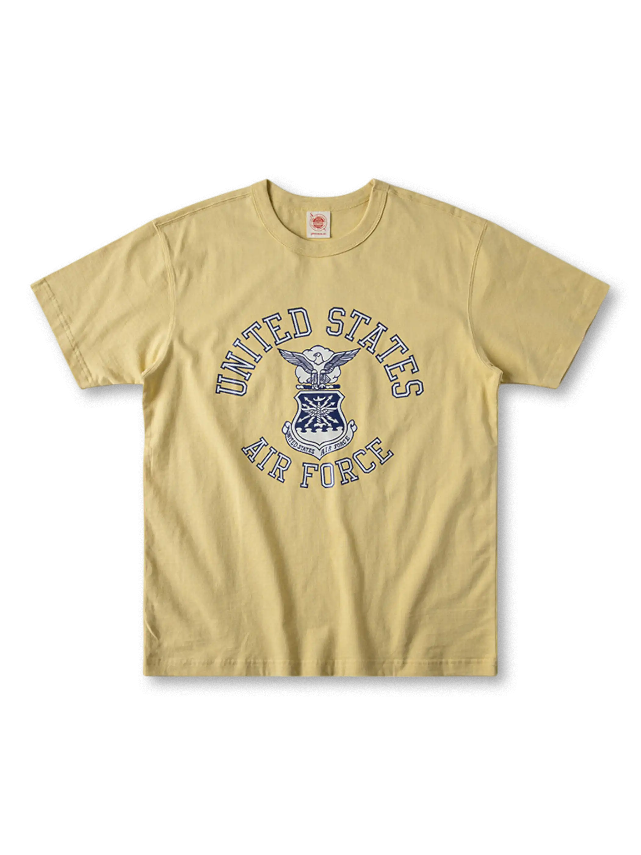 1980年代米空軍トレーニングTシャツを再現した鷲エンブレム入りビンテージTシャツ