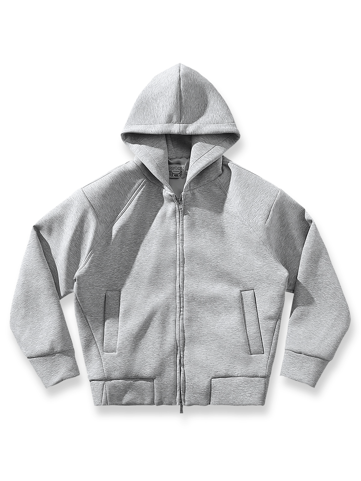 460gエアレイヤー生地と四方向ストレッチを備えたフード付きジップパーカ。