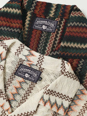 エアリ―オープンワークニットシャツ