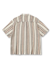 エアリ―オープンワークニットシャツ