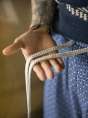 ジャカードデニム イージーストレートパンツ