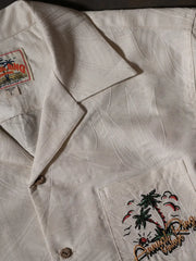 アロハ ヴィンテージ ホワイト古巴襟シャツ